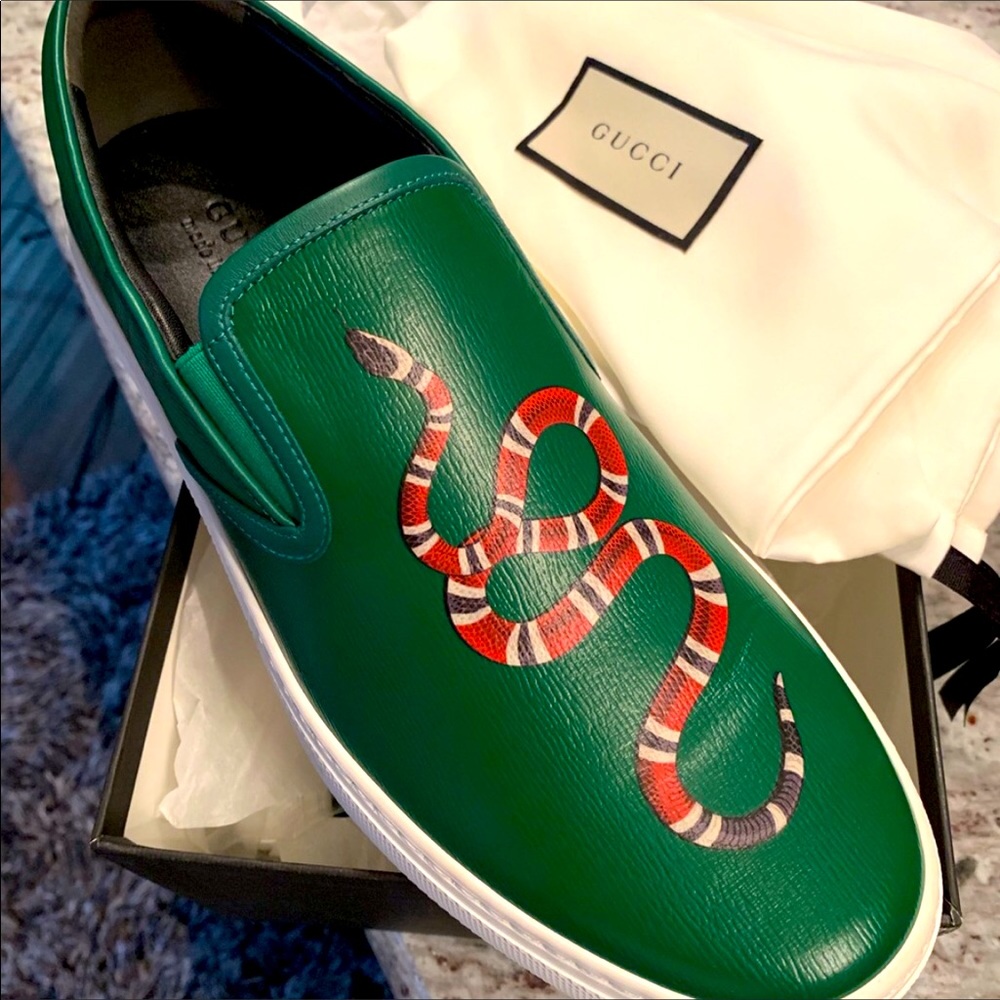 “Authentic” Green Gucci Loafer and Belt